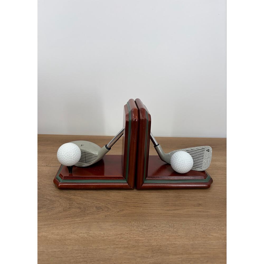 1997 Vintage Figi Graphics "Country Club" Golf Bookends.